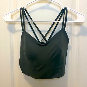 Lululemon Green Sports Bra Top size 6
